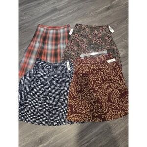 4 New With Tags Pendleton Skirts Womesn Size 8 All New